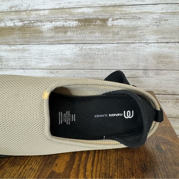 Mahabis Summer Slipper Shoes Women's 41 / 9.5Tan Black Mesh Comfort Slip On Mule - Picture 5 of 11